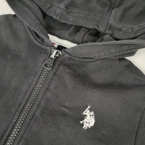 U.S. Polo Assn. jacket used, black, size 116 for 5 years old