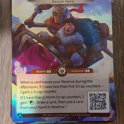 Altered TCG Axiom pre-made deck 40 glossy cards like new