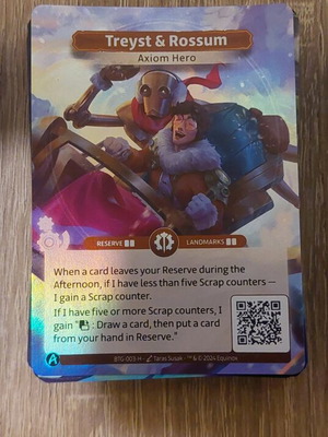 Altered TCG Axiom pre-made deck 40 glossy cards like new