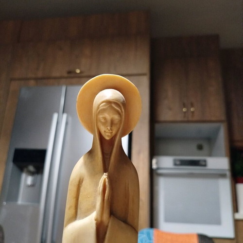 Handmade sculpture of Panagia by sculptor A. Santini like new