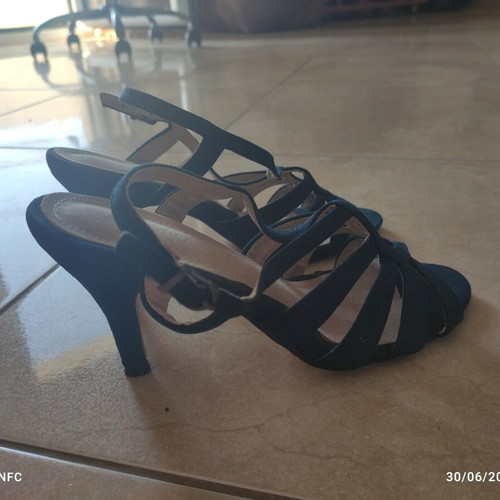 Envie Shoes women's sandals like new, dark blue suede, size 39