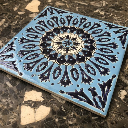 Rodian Handmade Ceramic Tile like new, 15x15cm
