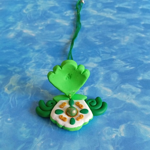 Mermaid Melody Pichi Pichi Pitch Rina necklace, handmade clay