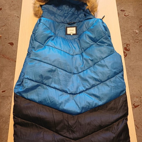 Jack & Jones Ανδρικό Μπουφάν XL σαν καινούργιο, σκούρο μπλε με γούνα