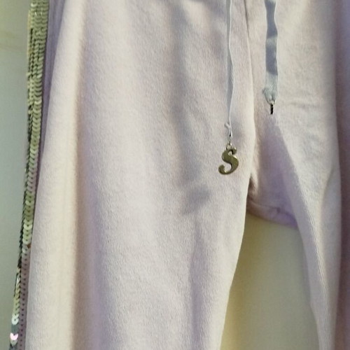 SugarFree women's sweatpants like new, purple with side sequins