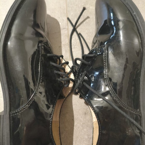 Esmara Oxford shoes black patent leather like new, size 37