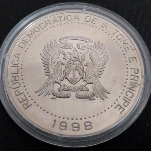Commemorative coin Sao Tome and Principe new 1998 Milenio