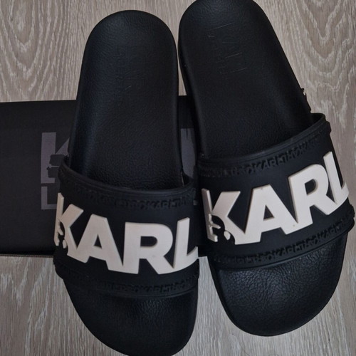 Karl Lagerfeld men's slippers, black, size 41