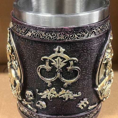 Decorative Mug with 3D Saint George and Dragon Design, New
