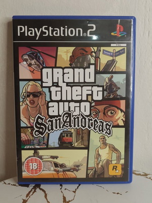 Grand Theft Auto San Andreas PS2 μεταχειρισμένο παιχνίδι δράσης περιπέτειας