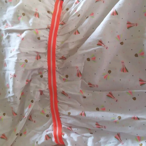 Canada House dress 12 years new, white with colorful design