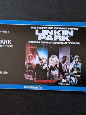 Αναμνηστικό εισιτήριο συναυλίας Linkin Park καινούργιο