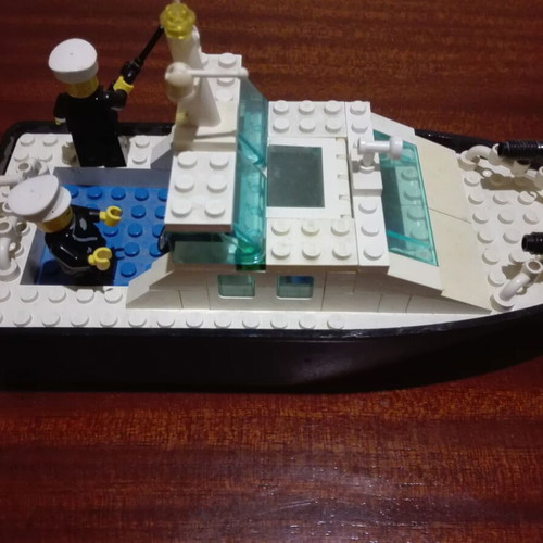 Lego 4010 Police Boat used vintage set 1987