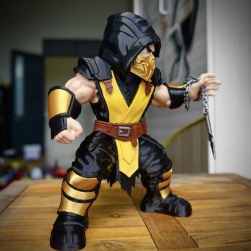 Mortal Kombat Scorpion 30CM high detail 3D printed collectible figure like new