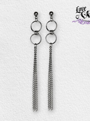 Oath earrings handmade from stainless steel, new