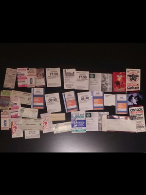 Souvenir tickets used from Europe