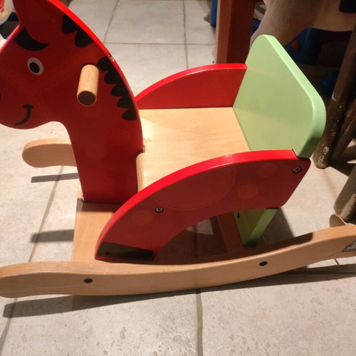 Wooden rocking horse like new for children
