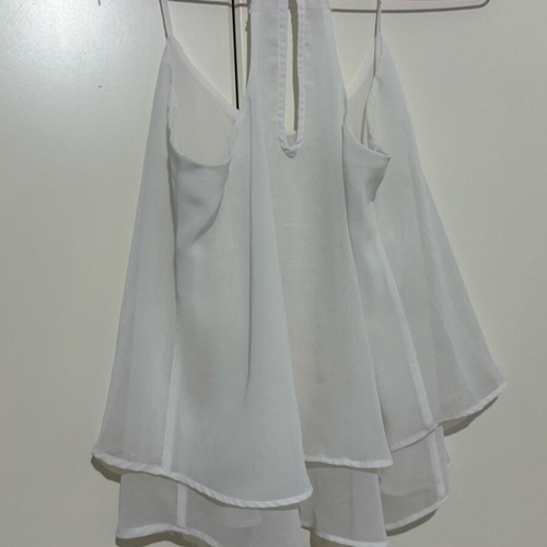 Bershka white shirt used size M