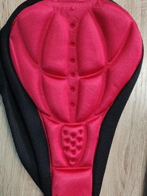 Bicycle saddle cover red new unused
