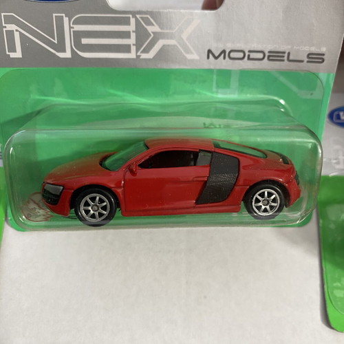 Welly toy car collection 1:64 scale, 9 pieces including Audi TT, R8, Pagani Huayra, BMW X5, VW T1, Beetle, Mazda MX5