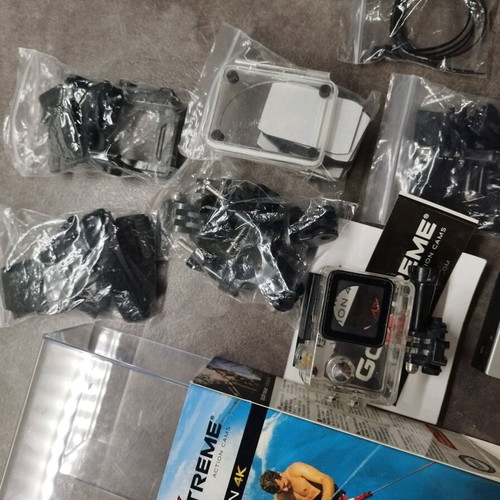 Go X Treme action camera used, Real 4K Ultra HD