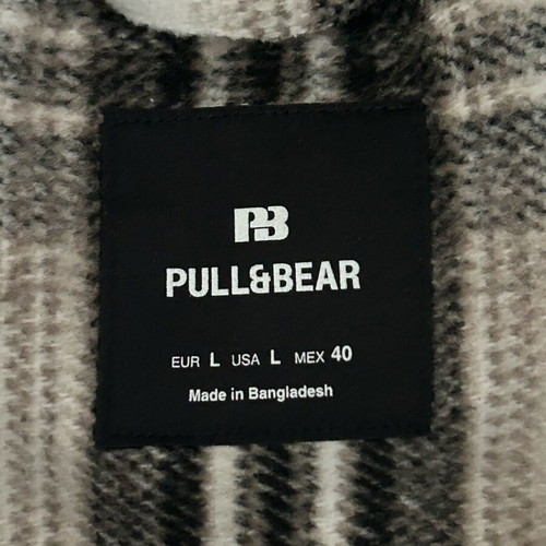Pull & Bear jacket shirt like new, plaid, size L