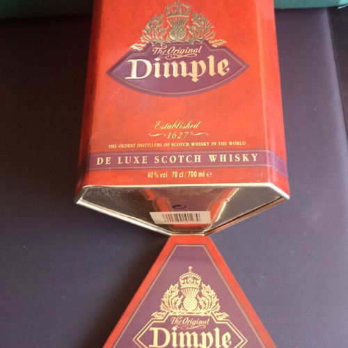 Vintage Dimple Whisky Tin Box 90s, like new