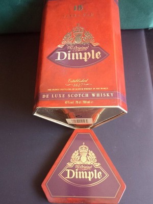 Vintage Dimple Whisky Tin Box 90s, like new