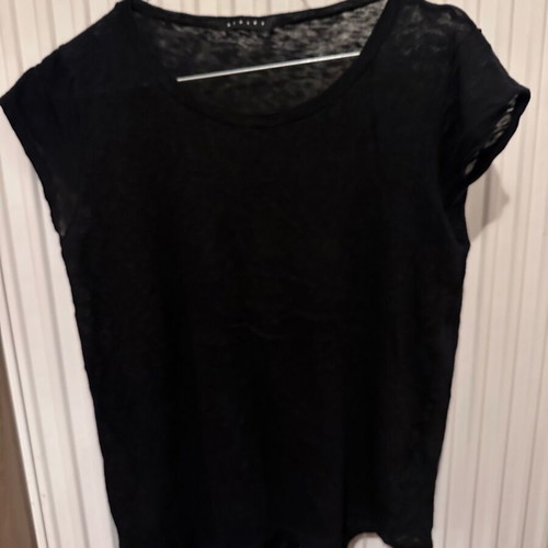 Asymmetric T shirt Sisley small used, black