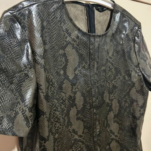 Snakeprint dress Sfera like new, black and green, size L