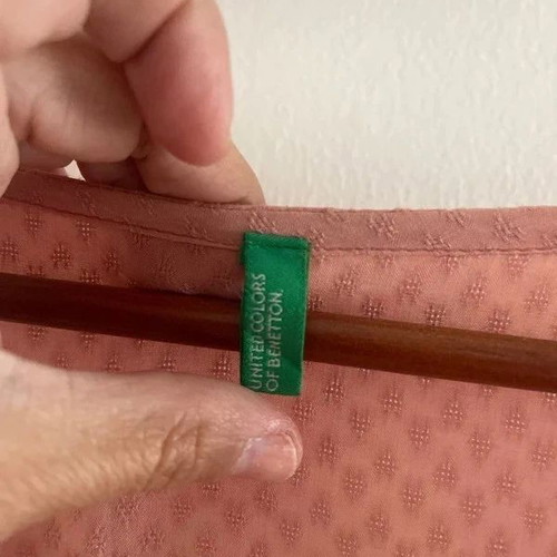 Benetton pink dress size S with bolero-style sleeves