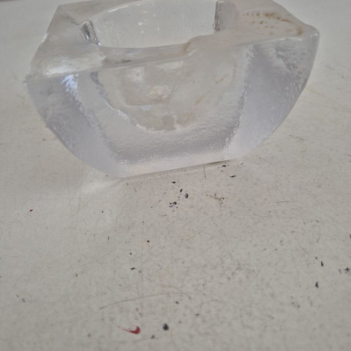 Kosta Boda Crystal Decorative Piece new, Scandinavian minimal design