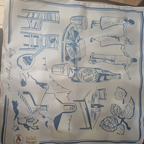 Festival Roots Scarf new with Greek paintings