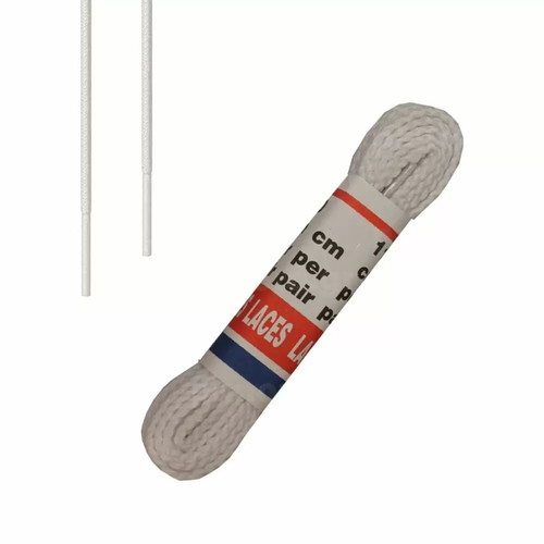 White shoelaces new, 100cm, pair