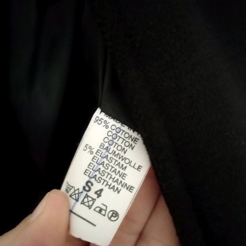 Black coat like new, fitted at bust and waist, size S