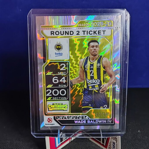 Wade Baldwin IV Panini Contenders 2025-2026 Euroleague Card like new