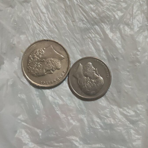 Greek coins set like new, 6 drachmas from 1973 to 1992