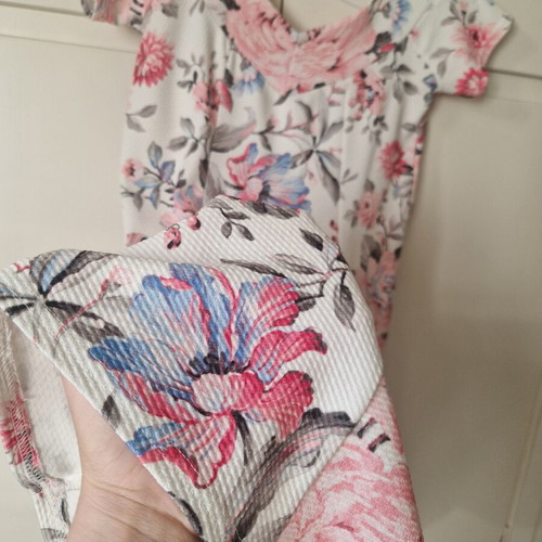 Blue Vanilla summer floral dress S/M like new, white and pink