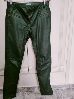 Lurex Pants Olive With Gold Like New
