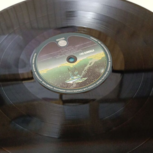 Black Sabbath record used, rock genre, worn cover
