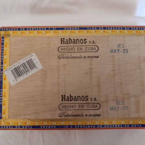 Partagás Mille Fleurs Cigar Box 25’s used, authentic Cuban 2023 edition