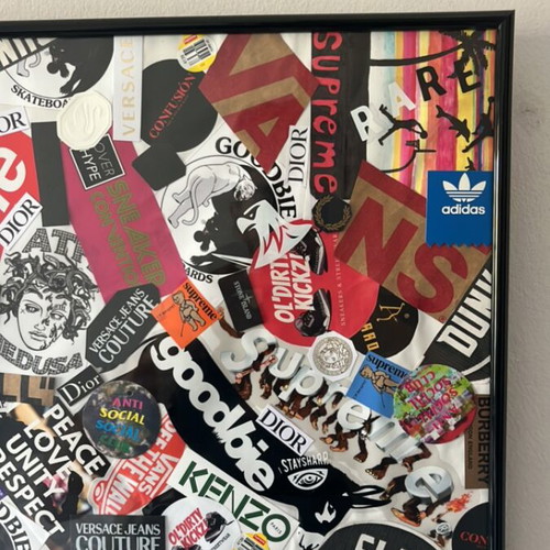 Custom frame with patches, new