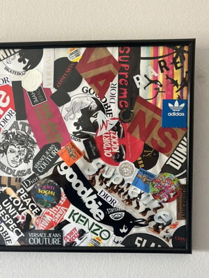 Custom frame with patches, new