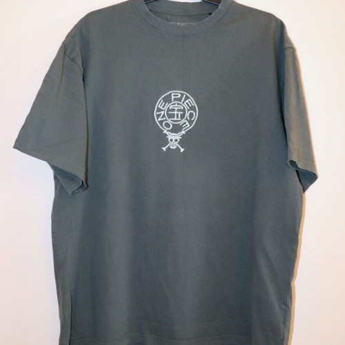 One Piece men's T-shirt khaki with pirate ship graphic