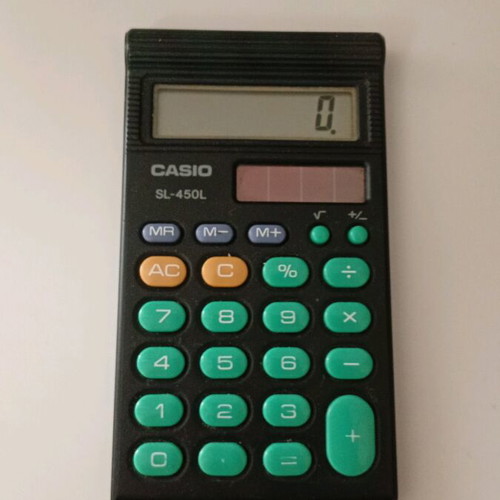 Casio calculator used, functional