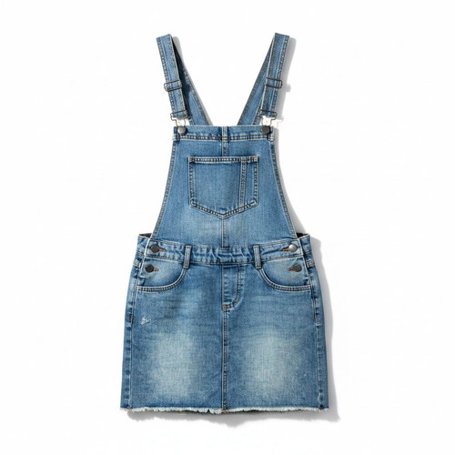 Jacqueline de Yong Denim Pinafore Dress New Size EU 34