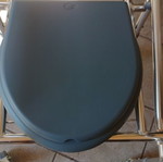 Folding commode chair with wheels