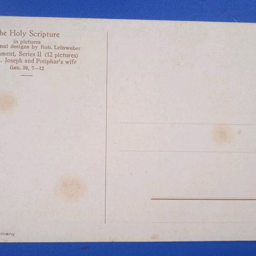 Biblical postcard used