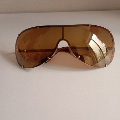 Versace vintage sunglasses unisex used, gold color