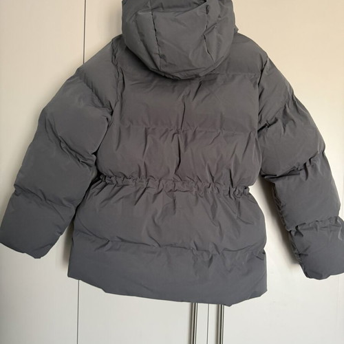 Weekday Dark Grey Puffer Coat New, Oversized, Waterproof, Windproof